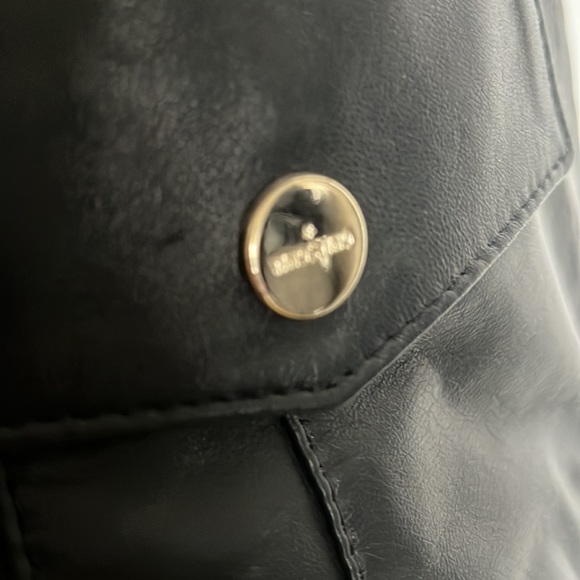 Woman’s who*s who Vest leather jacket black size 44 - Picture 6 of 10